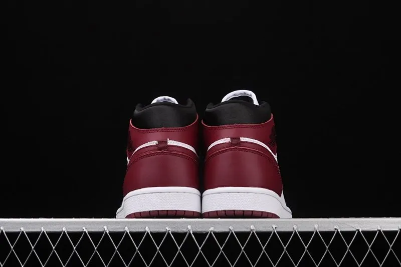 All categories Air Jordan Jordan series basketball shoes Air Jordan 1 Mid Air Jordan 1 Mid AJ1 Joe 1 China 35th anniversary limited black and red color mid-top basketball shoes CZ4385-016